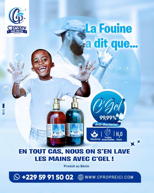 NETTOYEZ VOS MAINS AVEC C'GEL